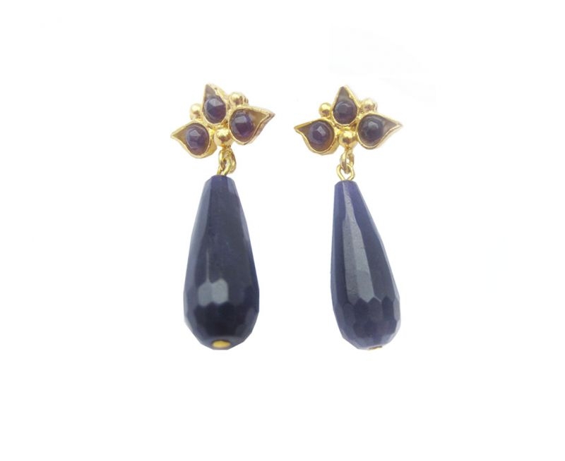 pendientes renania morado